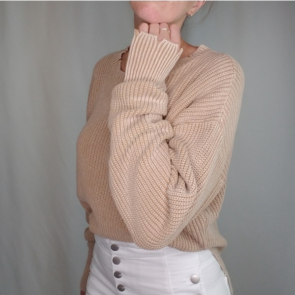 Mocha distressed sweater - Picture 5 of 5